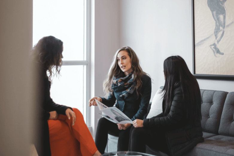 Condo Culture Expert giving evaluation advice to clients